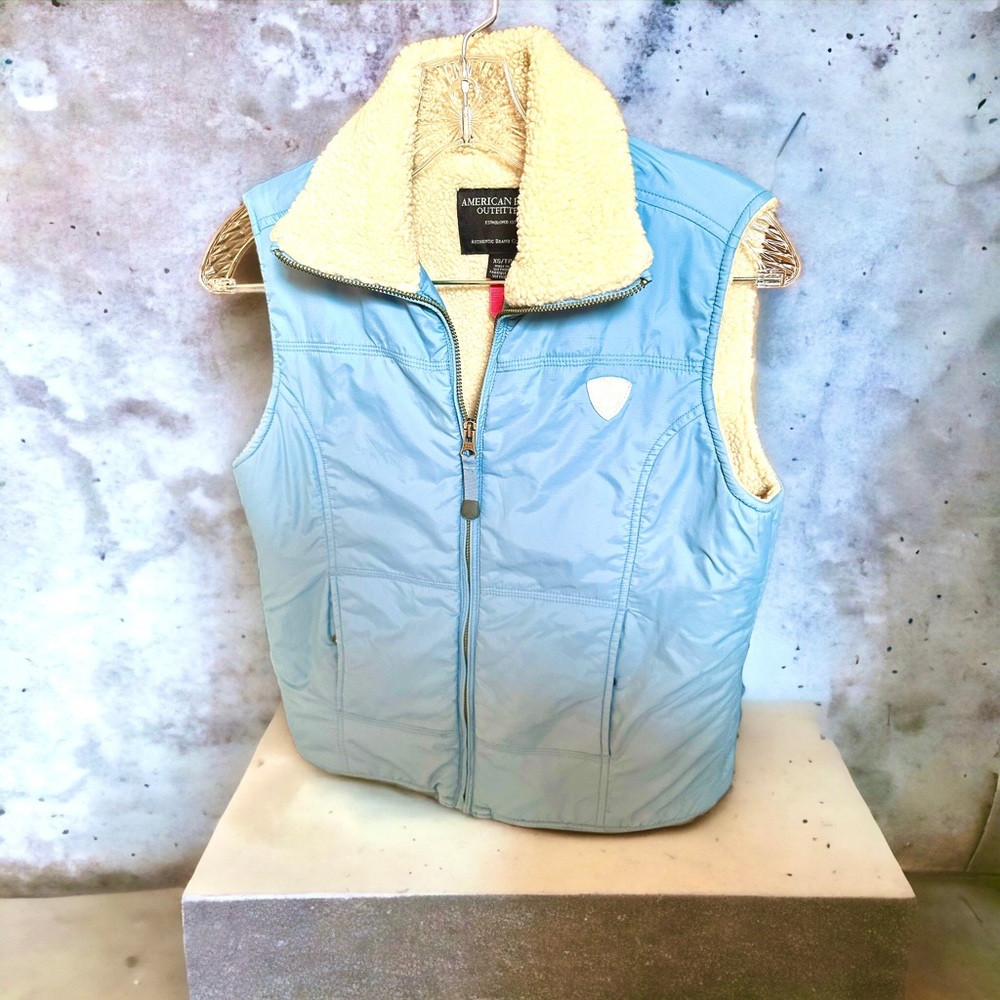 WOMENS VEST
AMERICAN EAGLE LT. BLUE ALL SEASON ACTIVEWEAR JACKET